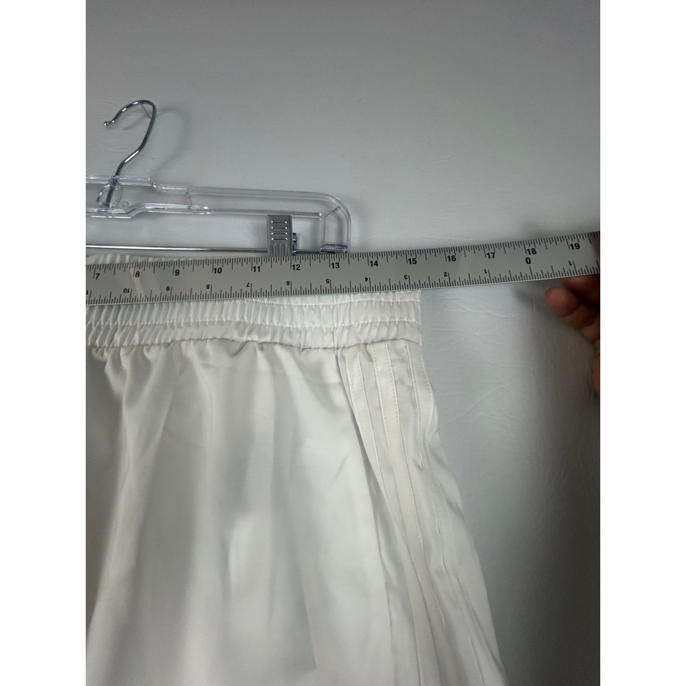 Adidas Womens Pacer 3" High Shorts Medium White Training Running Athleisure NEW - Picture 5 of 6
